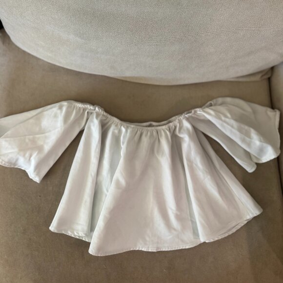 White Off-the-Shoulder Top - Picture 1 of 2